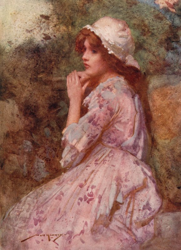 Ilustracja do The Deserted Village autorstwa Olivera Goldsmitha (litografia kolorowa) autorstwa William Lee Hankey