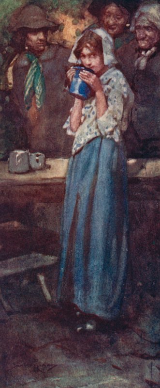 Ilustracja do The Deserted Village autorstwa Olivera Goldsmitha (litografia kolorowa) autorstwa William Lee Hankey