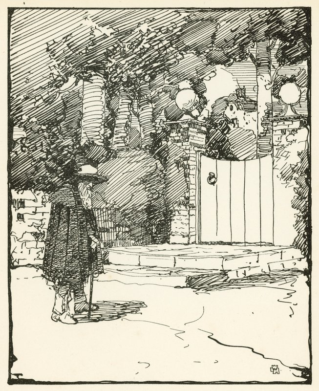 Ilustracja do The Deserted Village autorstwa Olivera Goldsmitha (litografia kolorowa) autorstwa William Lee Hankey