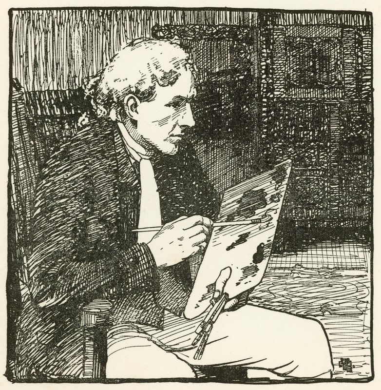 Ilustracja do The Deserted Village autorstwa Olivera Goldsmitha (litografia kolorowa) autorstwa William Lee Hankey