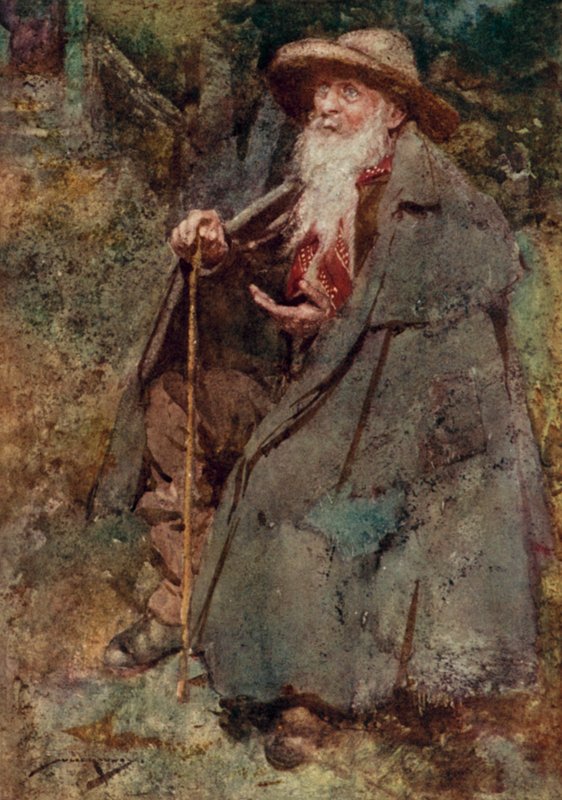 Ilustracja do The Deserted Village autorstwa Olivera Goldsmitha (litografia kolorowa) autorstwa William Lee Hankey