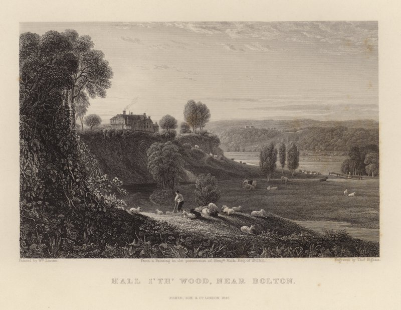 Hall in the Wood koło Bolton autorstwa William Linton