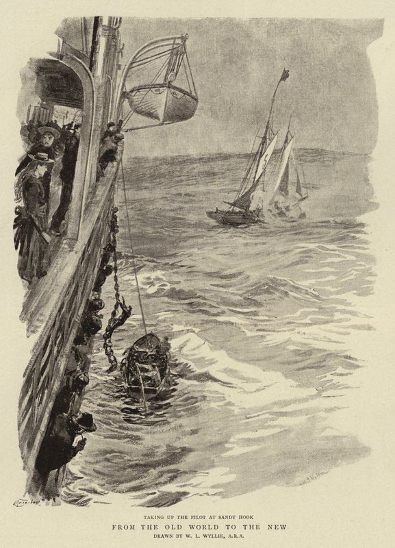 Ze Starego Świata do Nowego autorstwa William Lionel Wyllie
