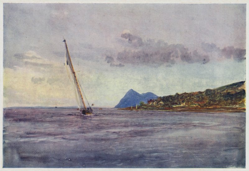 Święta Wyspa, Arran autorstwa William Lionel Wyllie