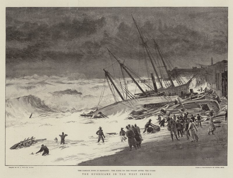 Huragan w Indiach Zachodnich autorstwa William Lionel Wyllie