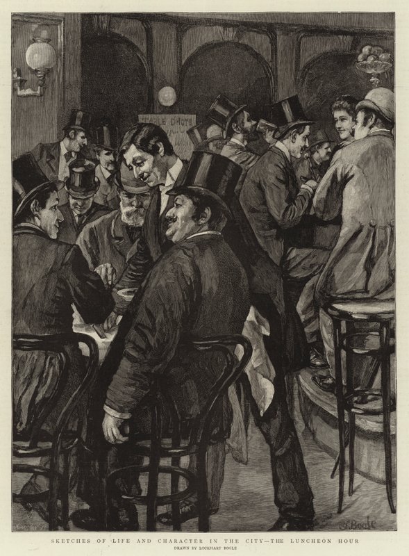 Szkice życia i charakteru w mieście, godzina obiadowa autorstwa William Lockhart Bogle