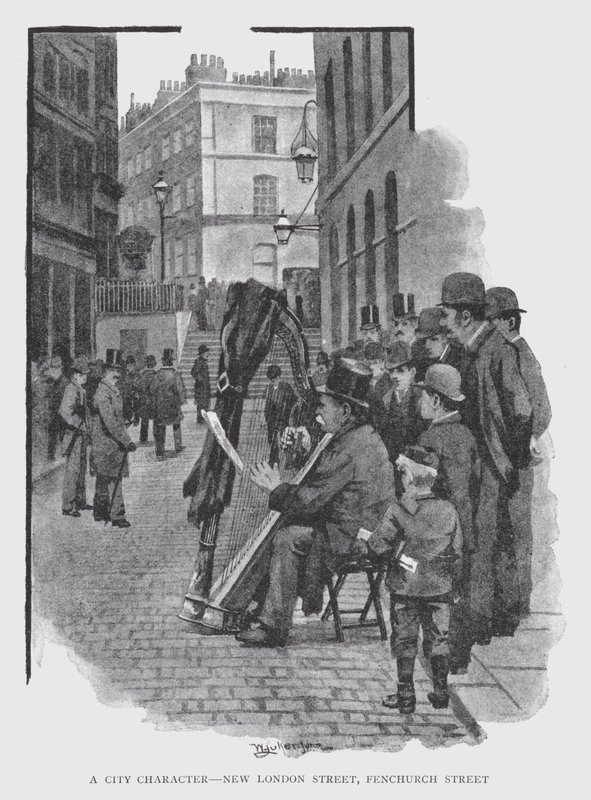 Postać miasta, New London Street, Fenchurch Street (lito) autorstwa William Luker