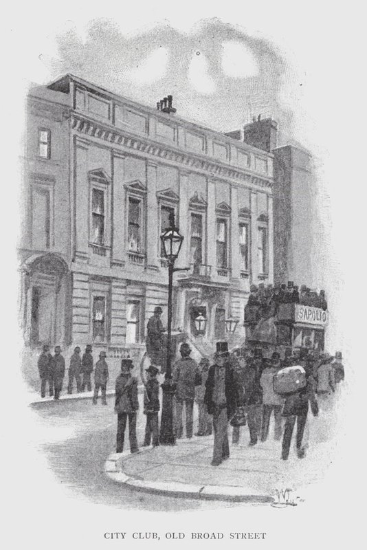 City Club, Old Broad Street (lito) autorstwa William Luker