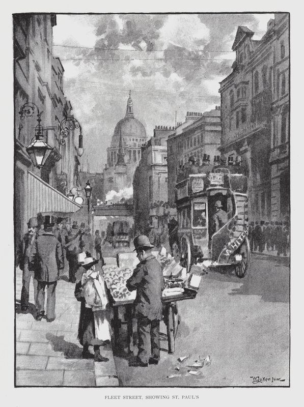 Fleet Street, pokazująca St Paul