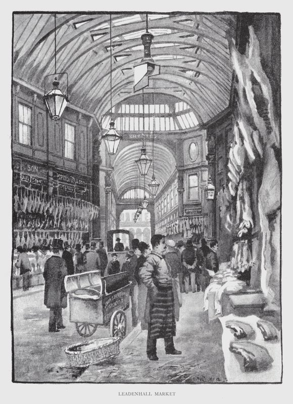 Targ Leadenhall (lito) autorstwa William Luker
