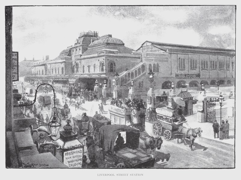 Stacja Liverpool Street (lito) autorstwa William Luker