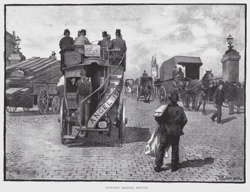 Most Londyński, południe (lito) autorstwa William Luker