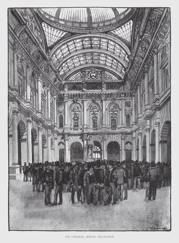Na zmianie, Royal Exchange (litos) autorstwa William Luker