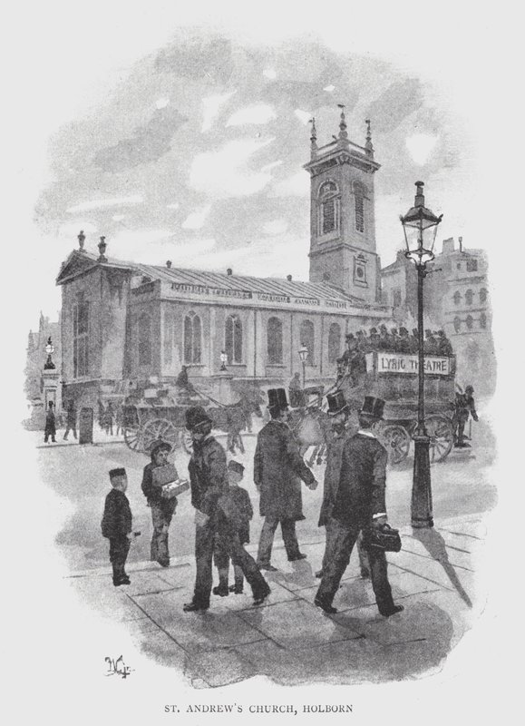 Kościół św Andrzeja, Holborn (lito) autorstwa William Luker