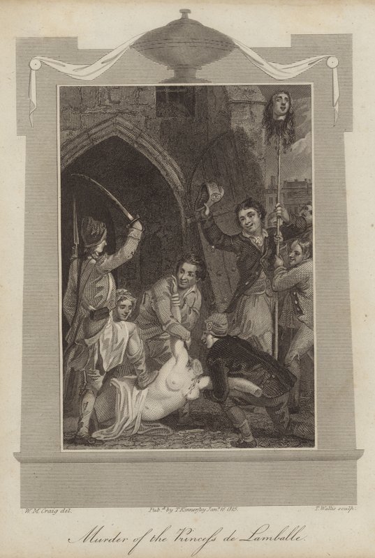 Morderstwo księżnej de Lamballe autorstwa William Marshall Craig