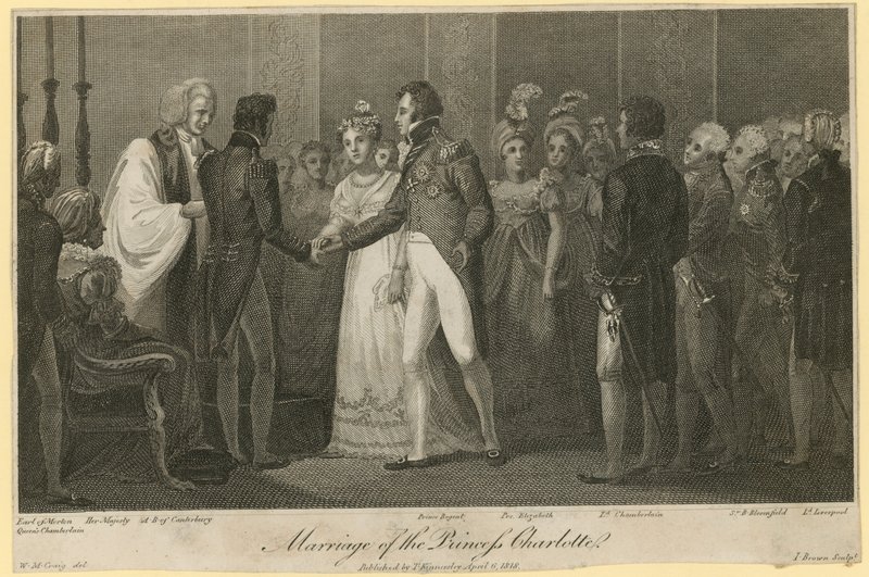 Ślub księżniczki Charlotte autorstwa William Marshall Craig
