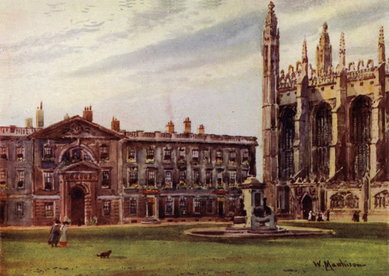 Kaplica Kings College i budynki Fellows autorstwa William Matthison