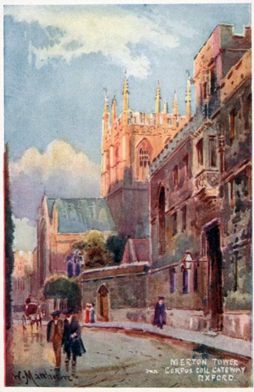 Merton College Tower, brama Bożego Ciała autorstwa William Matthison