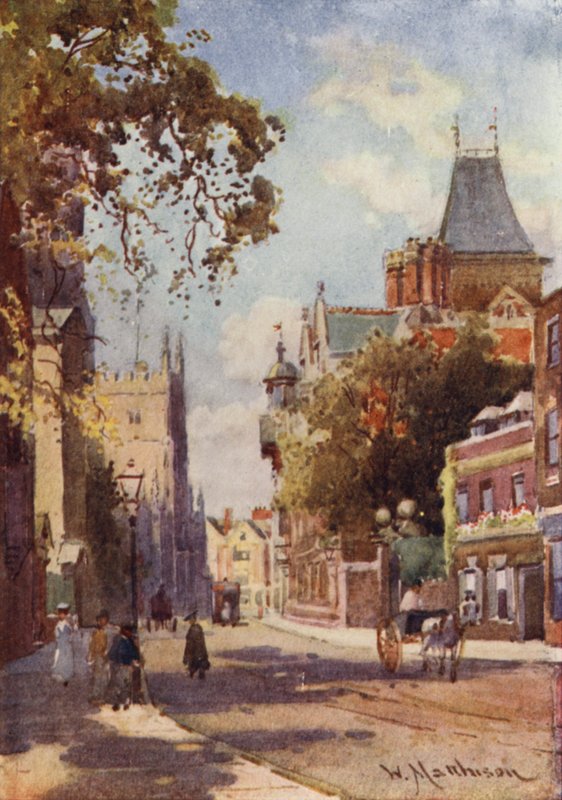 Trumpington Street od Peterhouse autorstwa William Matthison