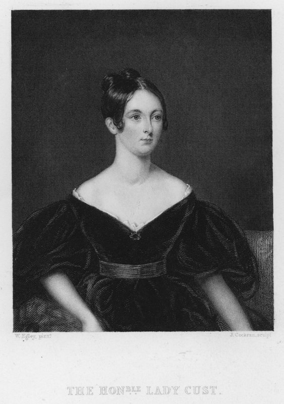Lady Cust (grawerowanie) autorstwa William Maw Egley