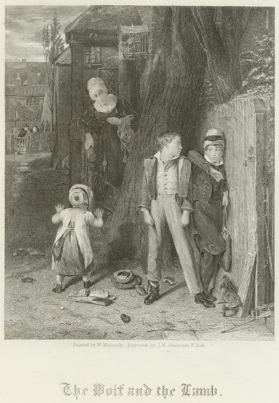 Wilk i baranek autorstwa William Mulready
