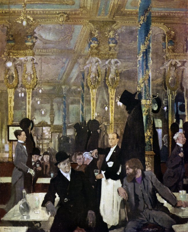 Cafe Royal, Londyn, 1912 autorstwa William Orpen
