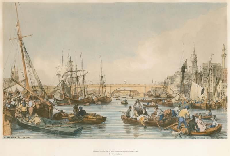 Londyński Most od Basenu autorstwa William Parrott