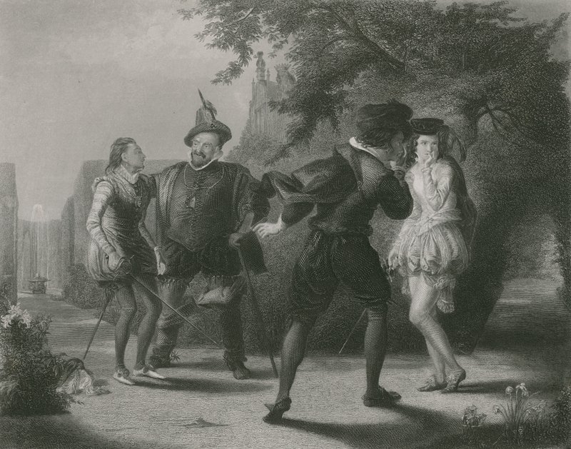 Pojedynek, Dwunasta Noc autorstwa William Powell Frith