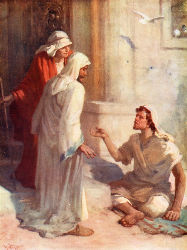 W pięknej bramie, Dzieje iii, 2 (kolorowa litografia) autorstwa William Pratt