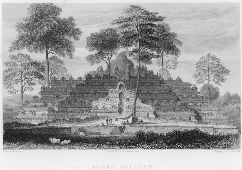 Borro Boedoor (grawerowanie) autorstwa William Purser