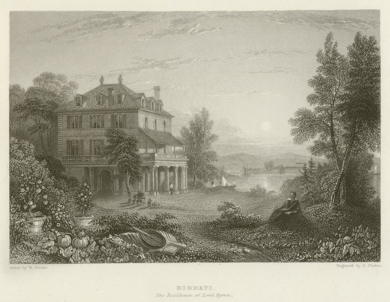 Diodati, Rezydencja Lorda Byron autorstwa William Purser