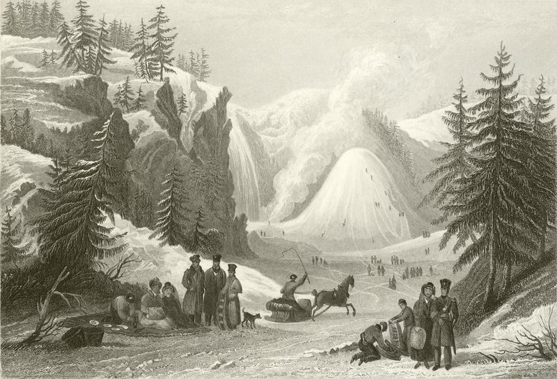 Wodospad i Stożek Montmorency, niedaleko Quebecu autorstwa William Purser