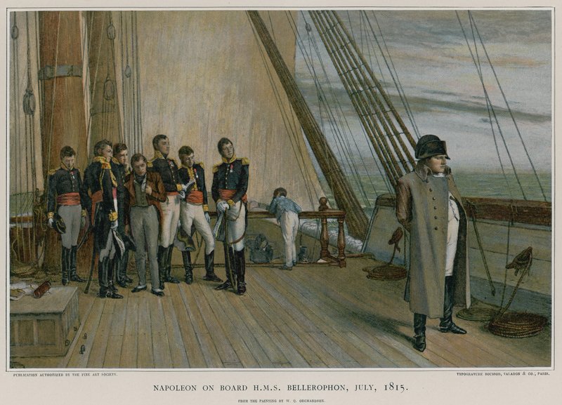 Napoleon na pokładzie HMS Bellerophon autorstwa William Quiller Orchardson