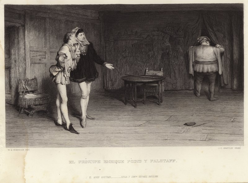 Książę Henryk i Falstaff autorstwa William Quiller Orchardson