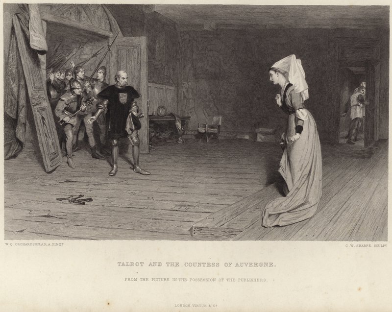 Talbot i hrabina Owernii autorstwa William Quiller Orchardson