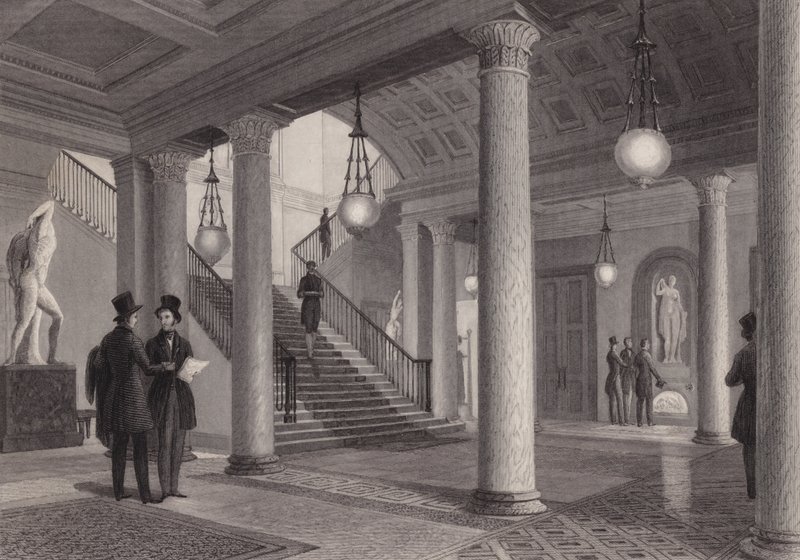 Sala Klubu Athenaeum, Westminster, Londyn (grafika) autorstwa William Radclyffe