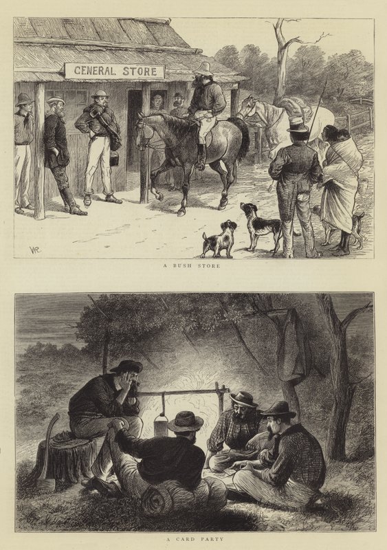 Życie w buszu w Queensland autorstwa William Ralston