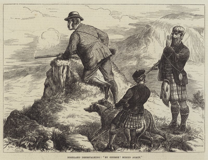 Highland Deerstalking, George! znowu przegapiłem autorstwa William Ralston