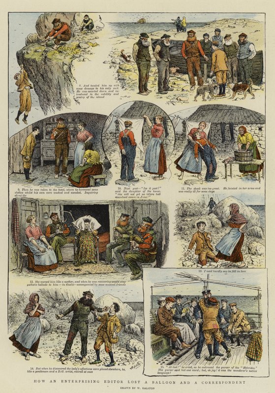 Jak przedsiębiorczy redaktor zgubił balon i korespondenta (chromolitho) autorstwa William Ralston