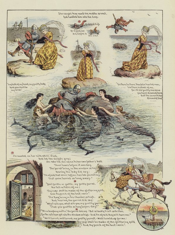 Dziwaczny rycerz (chromolitho) autorstwa William Ralston