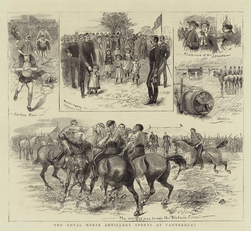 Royal Horse Artillery Sports w Canterbury autorstwa William Ralston