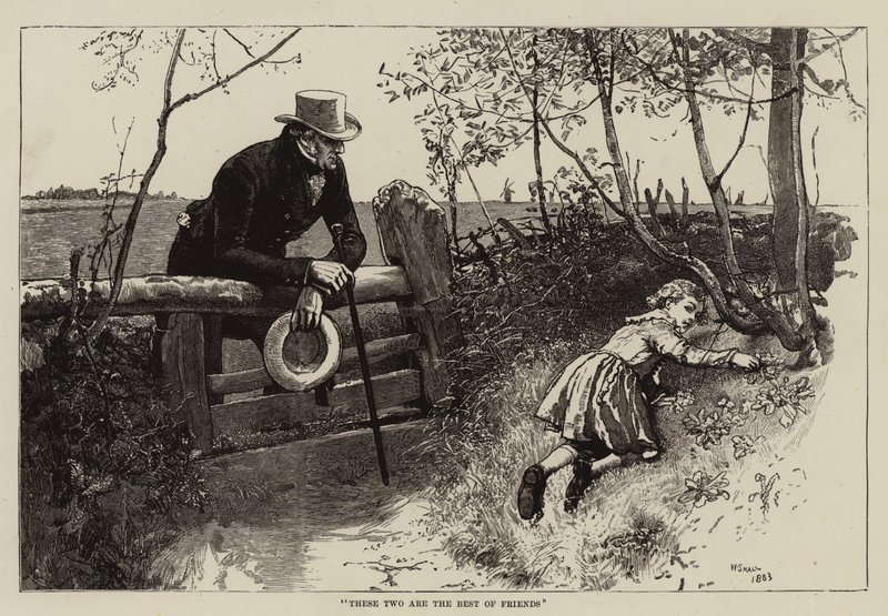 Ilustracja przedstawiająca Thirlby Hall, autorstwa W E Norrisa. autorstwa William Small
