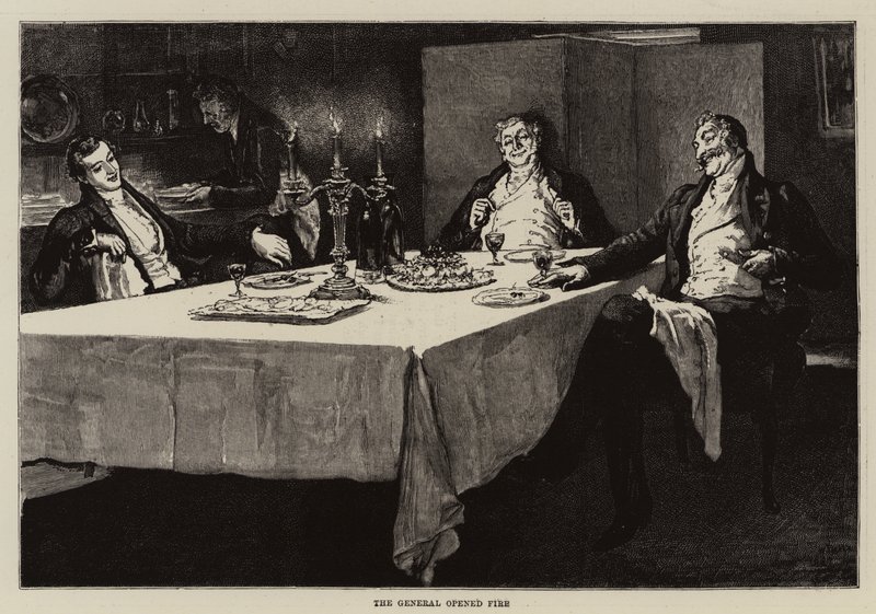 Ilustracja przedstawiająca Thirlby Hall, autorstwa W E Norrisa. autorstwa William Small