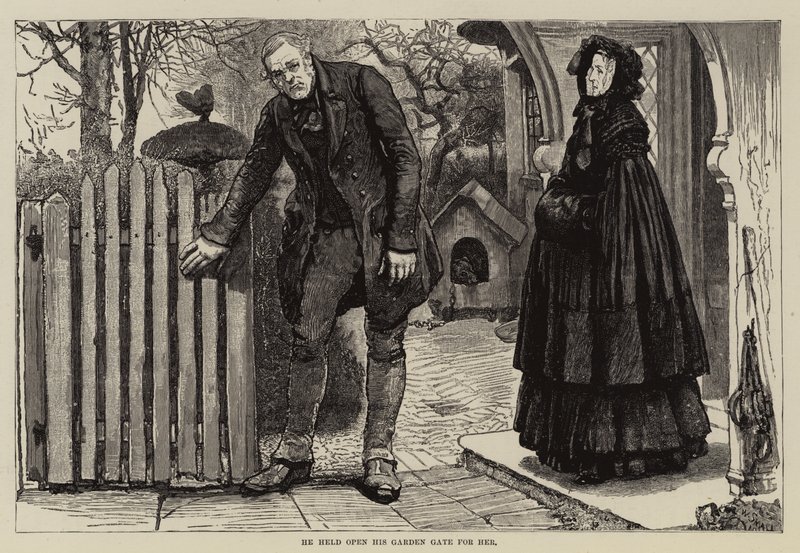 Ilustracja przedstawiająca Thirlby Hall, autorstwa W E Norrisa. autorstwa William Small