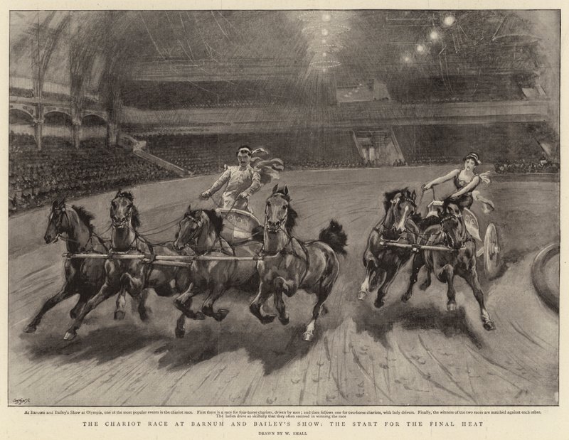 Wyścig rydwanów w Barnum and Bailey