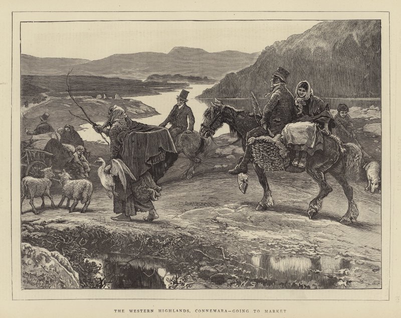 Western Highlands, Connemara, jadąc na Market autorstwa William Small
