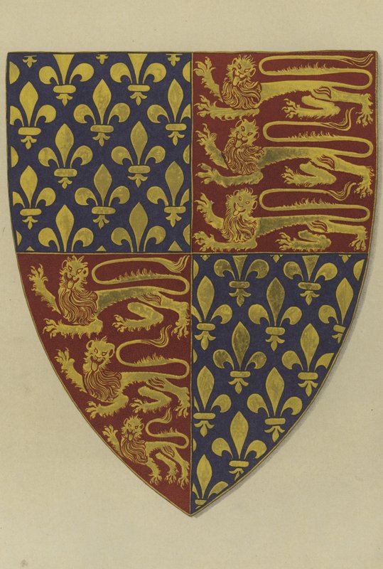 Ramiona króla Edwarda III, z jego grobu w kościele Westminster Abbey (chromolitho) autorstwa William St John Hope