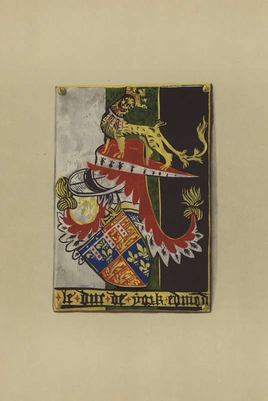 Sir Edmond Plantagenet z Langley, hrabia Cambridge i książę Yorku, 1361-1402 (chromolitho) autorstwa William St John Hope