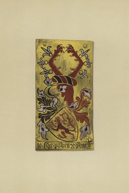 Sir Edward Cherleton, Lord Cherleton z Powys, 1406-7-1420 (chromolitho) autorstwa William St John Hope