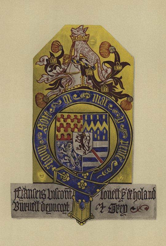 Sir Francis Lovel, wicehrabia Lovel Tichmersh i lord Holand, 1483-1487 (chromolitho) autorstwa William St John Hope